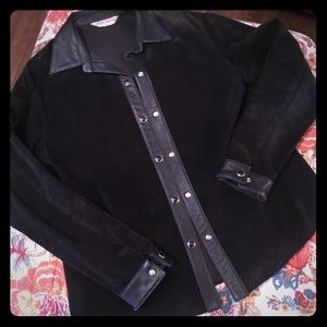 Paola Santini Leather Coat See through